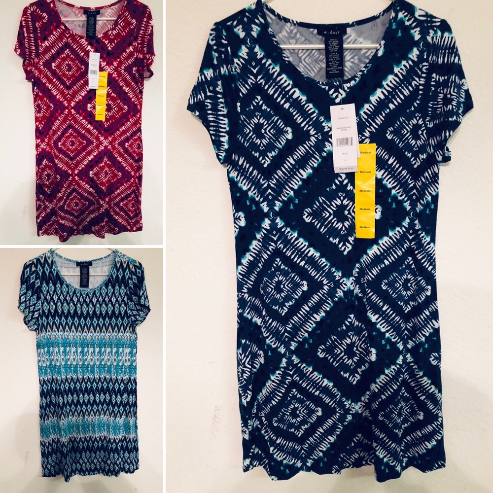 3 Patterned Dresses